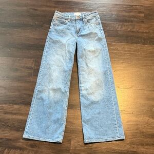 H&M Light Blue Wide Leg Jeans